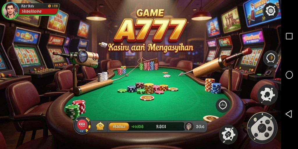 Screenshot A7777 menampilkan gameplay kasino yang menarik dan seru.