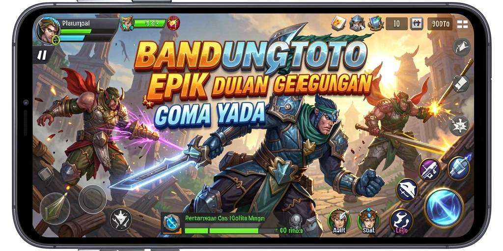 Tangkapan layar utama dari gameplay BANDUNGTOTO menampilkan aksi pertarungan intens.