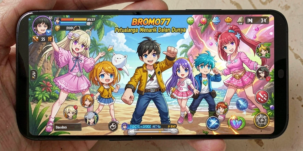 Gameplay seru dalam BROMO77 dengan karakter anime yang memukau.