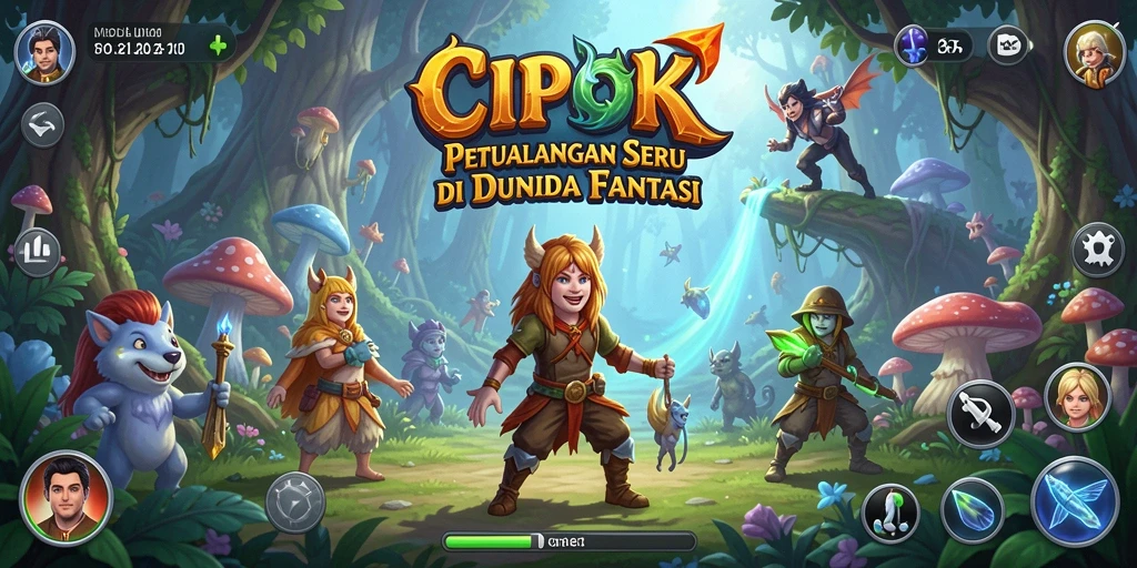 Screenshot gameplay CIPOK menampilkan aksi seru di dunia petualangan.