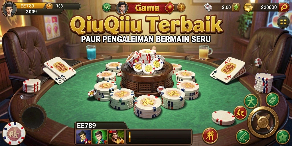 Screenshot gameplay QiuQiu yang seru dan interaktif.