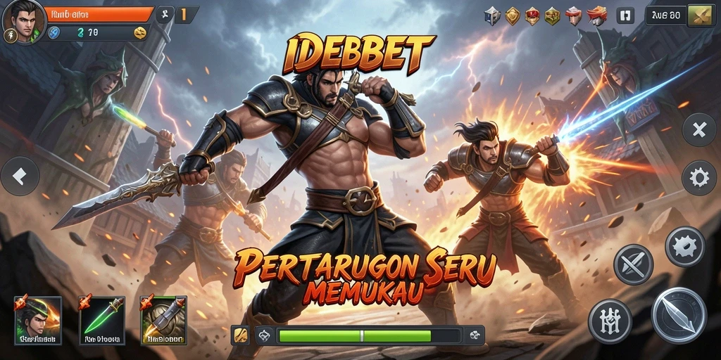 Tangkapan layar menunjukkan aksi pertarungan yang mendebarkan.