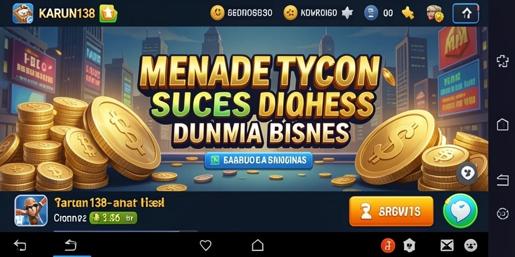 Tangkapan layar utama KARUN138 menunjukkan gameplay Tycoon yang seru dan menarik.