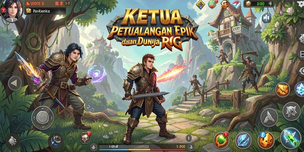 Gameplay <strong>KETUA</strong> yang menampilkan pertarungan seru di dunia RPG.