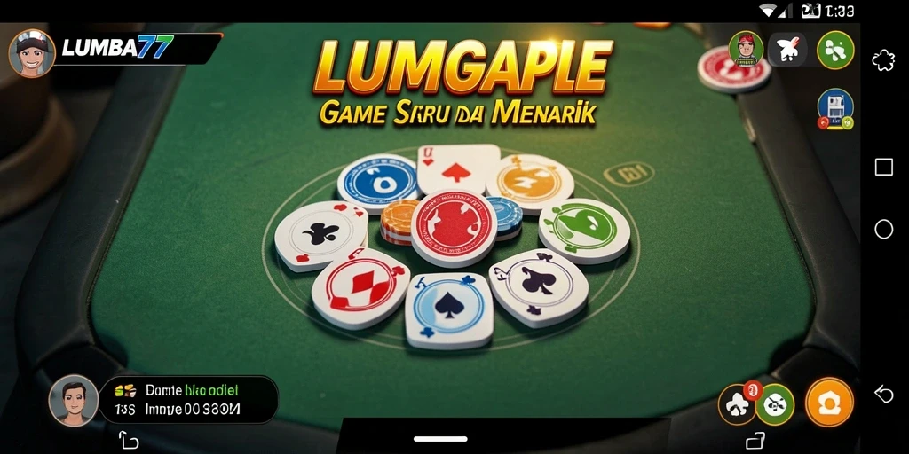 Screenshot gameplay LUMBA77 menampilkan keseruan bermain Gaple.