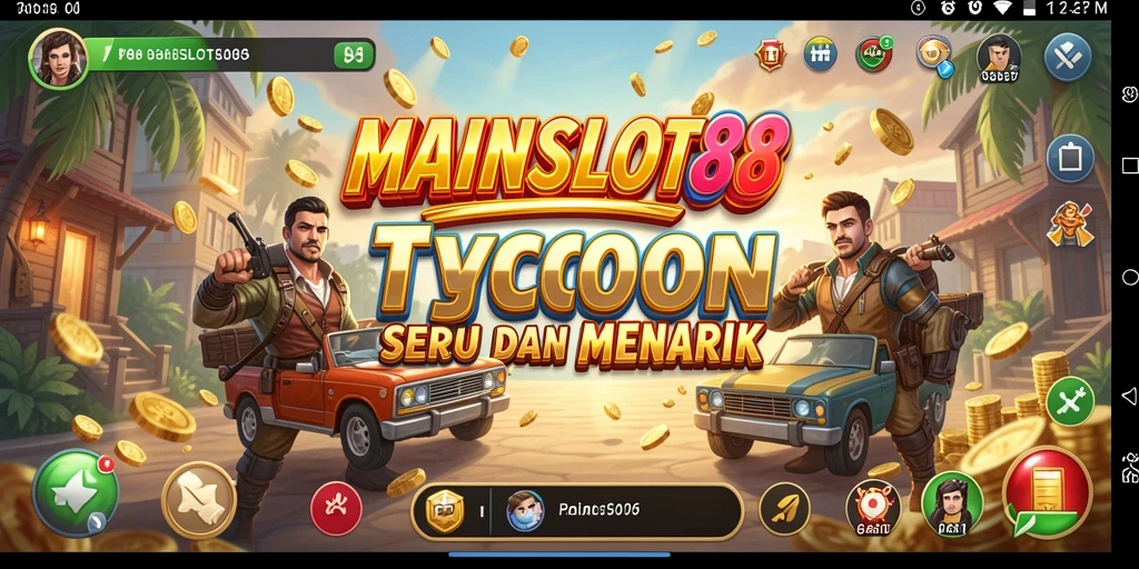 Screenshot menunjukkan gameplay Tycoon yang seru dan menggugah semangat.