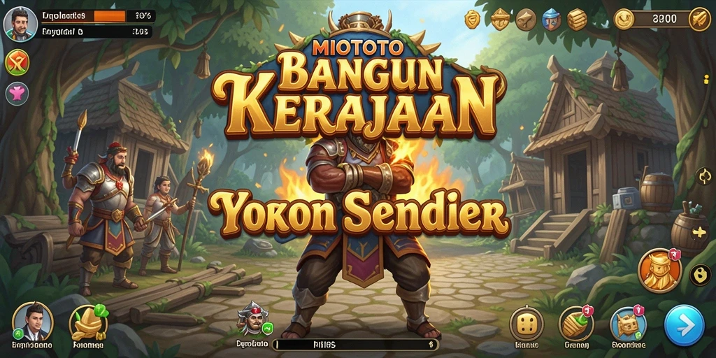 Tampilan gameplay MIOTOTO yang menampilkan strategi membangun bisnis.