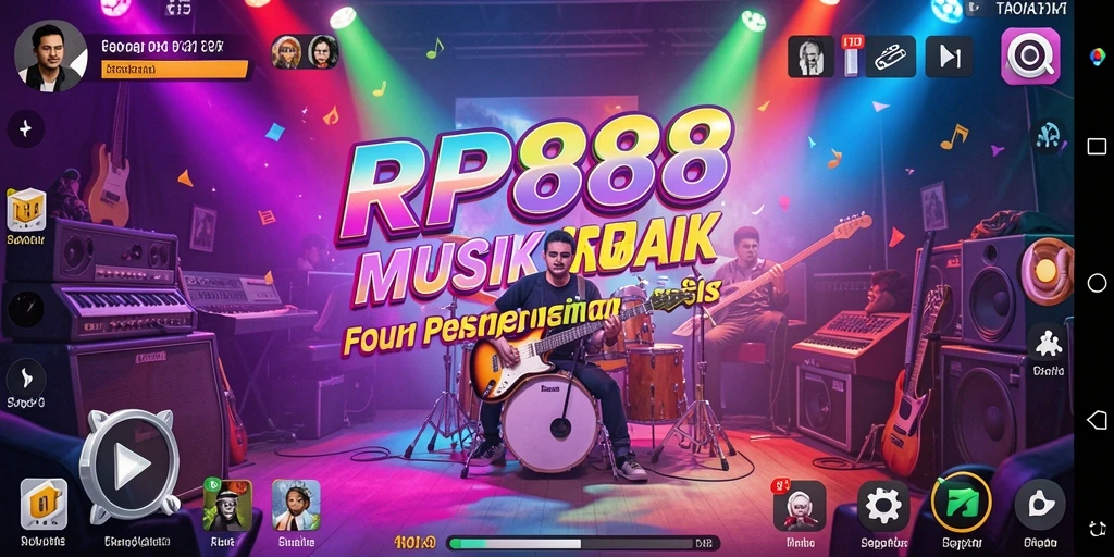 Tampilan gameplay yang mengasyikkan dengan berbagai lagu musik.