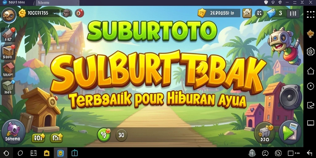 Screenshot gameplay SUBURTOTO menampilkan aktivitas Idle yang menyenangkan.