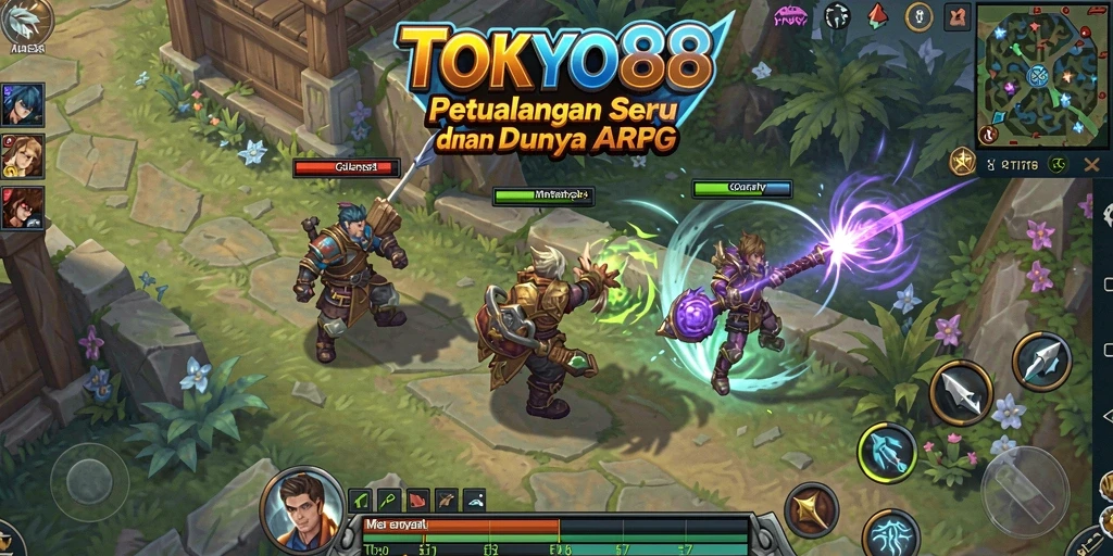 Tampilan menarik dari gameplay ARPG TOKYO88 yang menyenangkan.